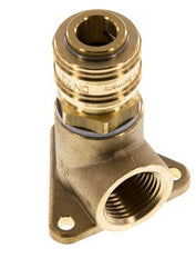 Acoplamiento de aire de latón DN 7.2 (Euro) Enchufe G de 1/2 pulgada hembra para montaje en pared
