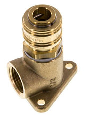 Acoplamiento de aire de latón DN 7.2 (Euro) Enchufe G de 1/2 pulgada hembra para montaje en pared
