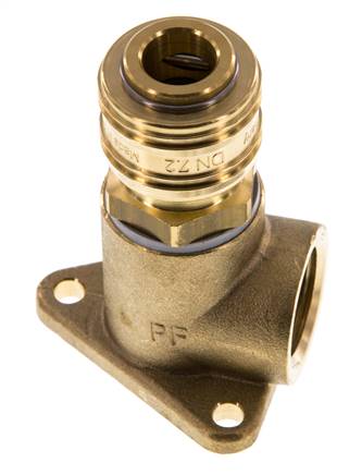 Acoplamiento de aire de latón DN 7.2 (Euro) Enchufe G de 1/2 pulgada hembra para montaje en pared