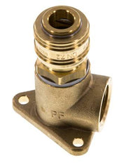 Acoplamiento de aire de latón DN 7.2 (Euro) Enchufe G de 1/2 pulgada hembra para montaje en pared