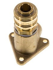 Acoplamiento de aire de latón DN 7.2 (Euro) Enchufe G de 1/2 pulgada hembra para montaje en pared