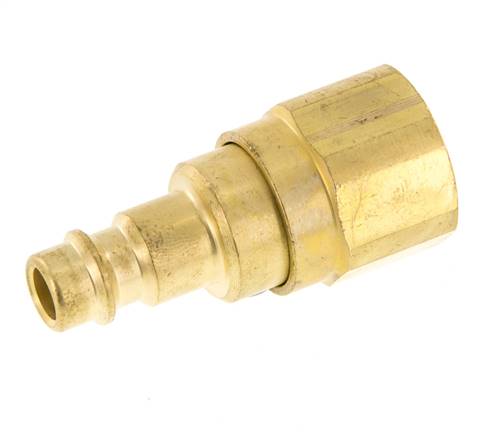 Acoplamiento de aire de latón DN 7.2 (Euro) Enchufe G 3/8 pulgadas hembra con válvula de retención