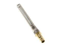 Tapón de acoplamiento de aire de latón DN 7,2 (Euro) Tuerca de unión de 8x10 mm Bend-Protect con válvula de retención