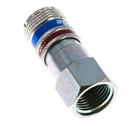Acero/latón DN 7.6 (7.2 Euro) Acoplamiento de aire de seguridad Enchufe G 1/2 pulgada Hembra