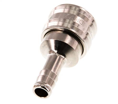 Latón niquelado DN 7,2 (Euro) Racor de acoplamiento de aire Pilar de manguera de 9 mm
