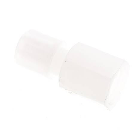 Racor de compresión recto de PVDF de 6x4 mm y G1/4'' con rosca hembra 10 bar