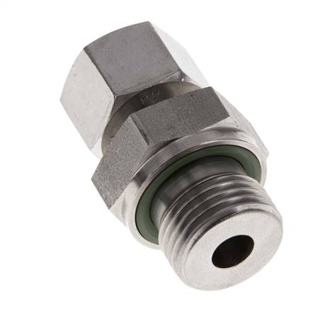 12L y G1/2'' Acero Inoxidable Giratorio Recto con Rosca Macho 315 bar FKM Ajustable ISO 8434-1
