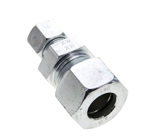 10S y 20S Racor recto de acero galvanizado 400 bar ISO 8434-1