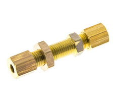 4mm Latón Racor De Compresión Recto Pasante 150 Bar DIN EN 1254-2
