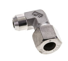 Accesorio de corte en codo de acero inoxidable de 14S y 19mm con extremo para soldar 630 bar ISO 8434-1