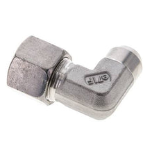Accesorio de corte en codo de acero inoxidable de 14S y 19mm con extremo para soldar 630 bar ISO 8434-1