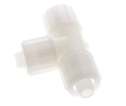 20x13mm PVDF Tee De Forma T Racor De Compresión 10 Bar PVC Y PA