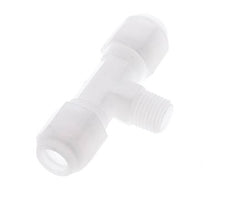 8x10 Mm&R1/4'' PP Tee En Forma De T Con Rosca Macho 10Bar/145Psi [2 Piezas]