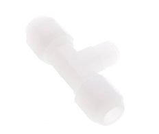 8X10 Mm&R1/4'' Pvdf Tee En Forma De T Con Rosca Macho 10Bar/145Psi