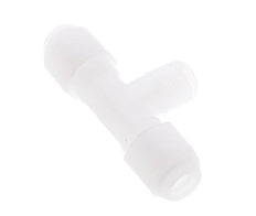 6x8 Mm&R1/4'' PP Tee En Forma De T Con Rosca Macho 10Bar/145Psi [2 Piezas]