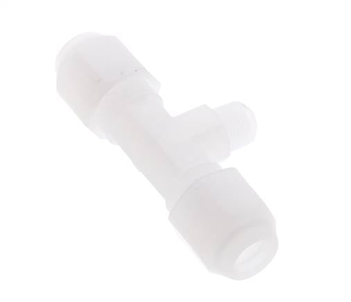 6x8 Mm&R1/8'' PP Tee En Forma De T Con Rosca Macho 10Bar/145Psi [2 Piezas]