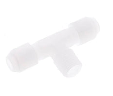 4X6 Mm&R1/4'' PP Conector En Forma De T Para Manguera Con Rosca Macho 10Bar/145Psi [2 Piezas]