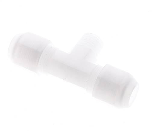 8x10 Mm&R1/4'' PP Tee En Forma De T Con Rosca Macho 10Bar/145Psi [2 Piezas]