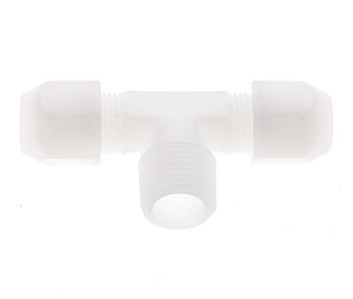 10x12 Mm&R1/2'' Pvdf Tee En Forma De T Con Rosca Macho 10Bar/145Psi