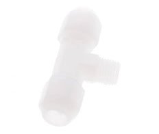 8X10 Mm&R1/4'' Pvdf Tee En Forma De T Con Rosca Macho 10Bar/145Psi