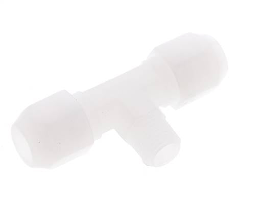 8X10 Mm&R1/4'' Pvdf Tee En Forma De T Con Rosca Macho 10Bar/145Psi