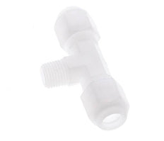 8x10 Mm&R1/4'' PP Tee En Forma De T Con Rosca Macho 10Bar/145Psi [2 Piezas]