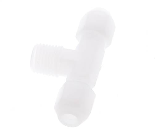 4X6 Mm&R1/4'' PP Conector En Forma De T Para Manguera Con Rosca Macho 10Bar/145Psi [2 Piezas]