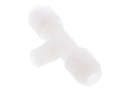 8X10 Mm&R1/4'' Pvdf Tee En Forma De T Con Rosca Macho 10Bar/145Psi