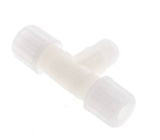 Accesorio de compresión en T de PVDF 8x6 mm y G1/4'' con rosca macho 10 bar