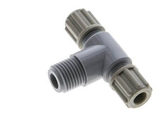 Accesorio de compresión en T de 6x4mm y G1/4'' PA con rosca macho 10 bar [2 piezas]