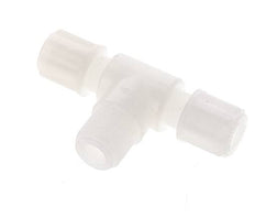 Racor de compresión en T de 6x4 mm y G1/4'' de PVDF con rosca macho 10 bar