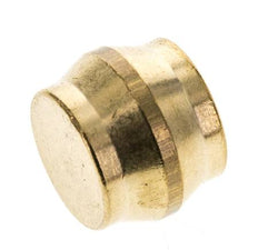 Tapón de cierre de latón de 14 mm para racores de anillo de compresión 89 bar DIN EN 1254-2 [2 piezas]