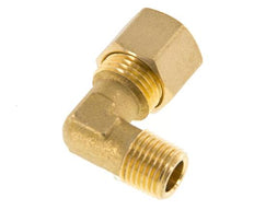 R 1/4'' Macho x 10mm Codo de latón de 90º de compresión 95 Bar DIN EN 1254-2