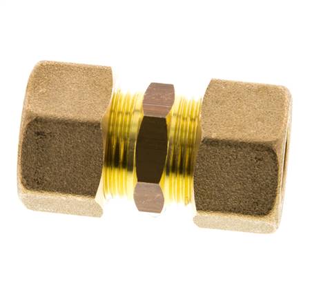 racor de compresión recto de latón de 16 mm 76 bar DIN EN 1254-2