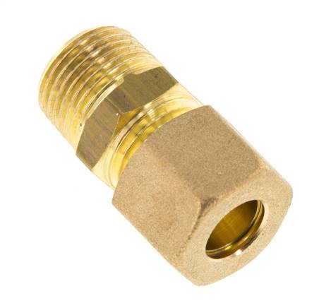 R 3/8'' Macho x 10mm Racor de compresión recto de latón 95 Bar DIN EN 1254-2