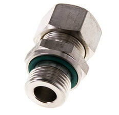 G 1/2'' Macho x 15L Racor de compresión recto de acero inoxidable con junta FKM 315 Bar DIN 2353