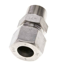 3/4'' NPT Macho x 20S Anillo de corte recto de acero inoxidable 400 Bar DIN 2353