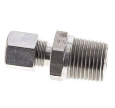 1/2'' NPT Macho x 8L Racor de compresión recto de acero inoxidable 315 Bar DIN 2353
