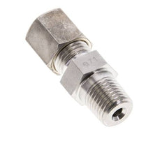 1/4'' NPT Macho x 6S Racor de compresión recto de acero inoxidable 630 Bar DIN 2353
