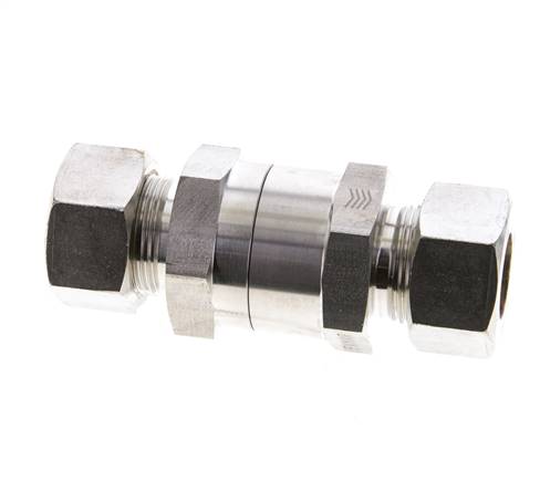 Válvula de retención hidráulica Anillo de compresión 18L (M26x1,5) Acero inoxidable 1-160bar (15-2320)psi ISO 8434-1