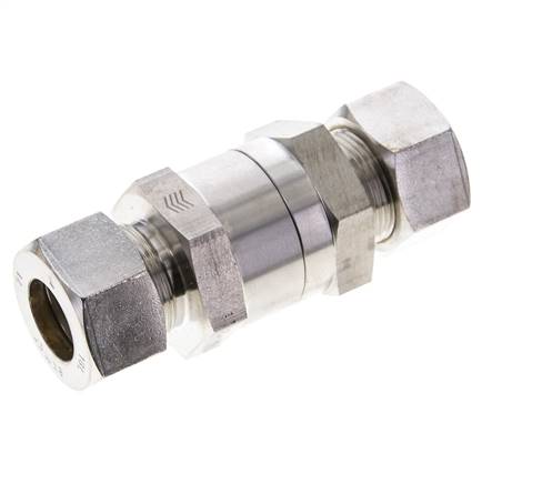 Válvula de retención hidráulica Anillo de compresión 18L (M26x1,5) Acero inoxidable 1-160bar (15-2320)psi ISO 8434-1