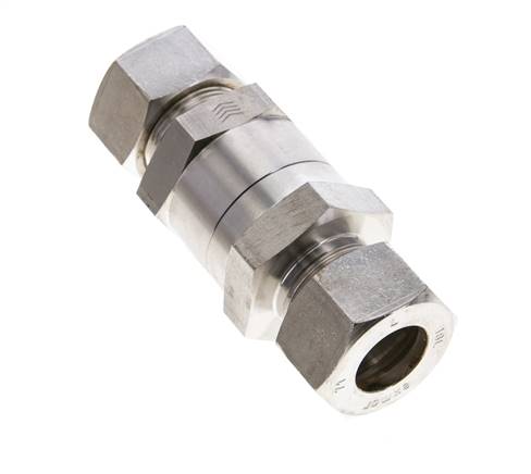 Válvula de retención hidráulica Anillo de compresión 18L (M26x1,5) Acero inoxidable 1-160bar (15-2320)psi ISO 8434-1