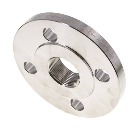 Brida Roscada DN32-PN16 Rp 1-1/4'' Acero Inoxidable 1.4571 DIN 2566