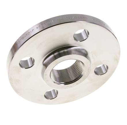 Brida Roscada DN32-PN16 Rp 1-1/4'' Acero Inoxidable 1.4571 DIN 2566