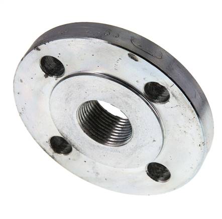 Brida Roscada DN25-PN16 Rp 1'' Acero Galvanizado DIN 2566