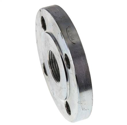 Brida Roscada DN25-PN16 Rp 1'' Acero Galvanizado DIN 2566