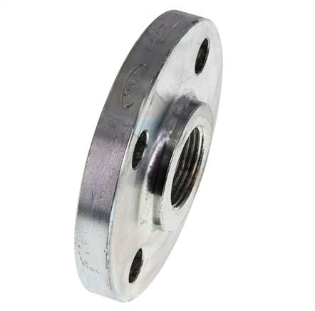 Brida Roscada DN25-PN16 Rp 1'' Acero Galvanizado DIN 2566