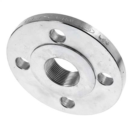 Brida Roscada DN50-PN16 Rp 2'' Acero Galvanizado DIN 2566 Y EN 1092-1 (Tipo 13)
