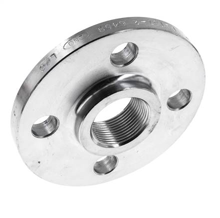 Brida Roscada DN32-PN16 Rp 1-1/4'' Acero Galvanizado DIN 2566
