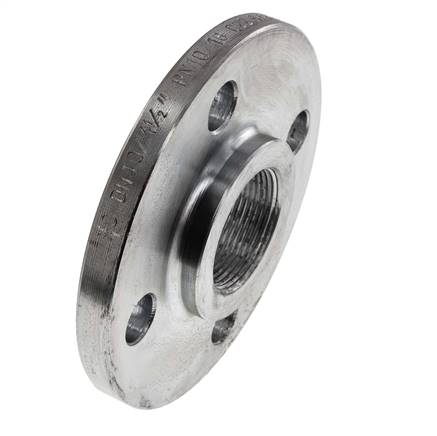 Brida Roscada DN40-PN16 Rp 1-1/2'' Acero Galvanizado DIN 2566